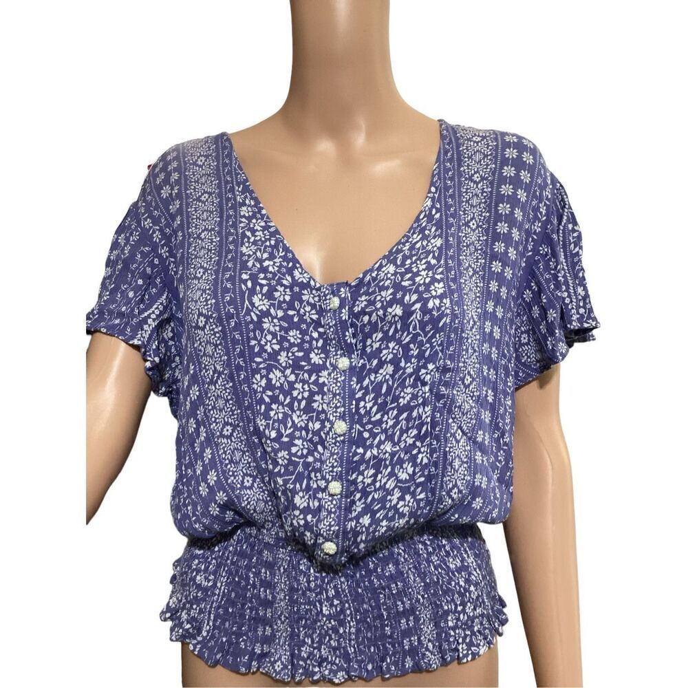 Women’s Boho Magnolia Lane Cottage Blouse M